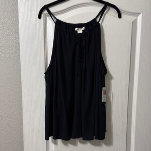Torrid Festi 2X NWT black gauzey tank top